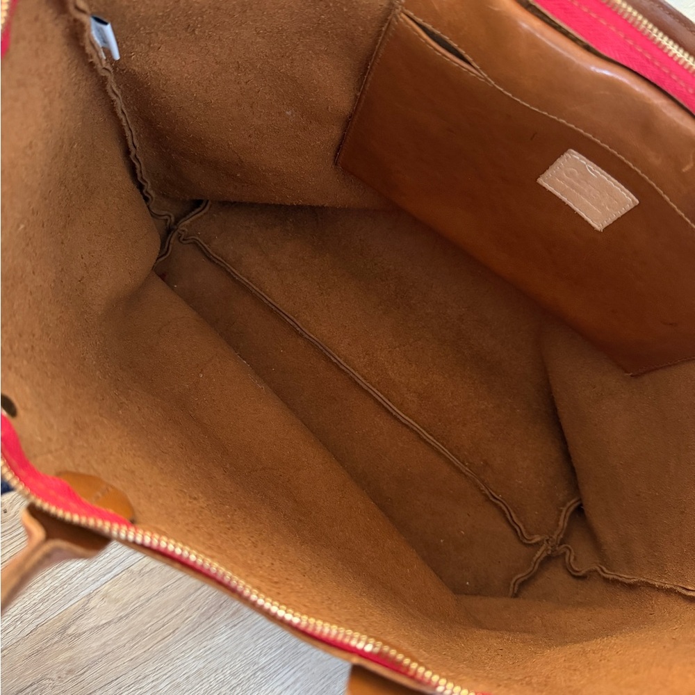 Clare V Le Zip Sac Miel Rustic Leather - Picture 9 of 10